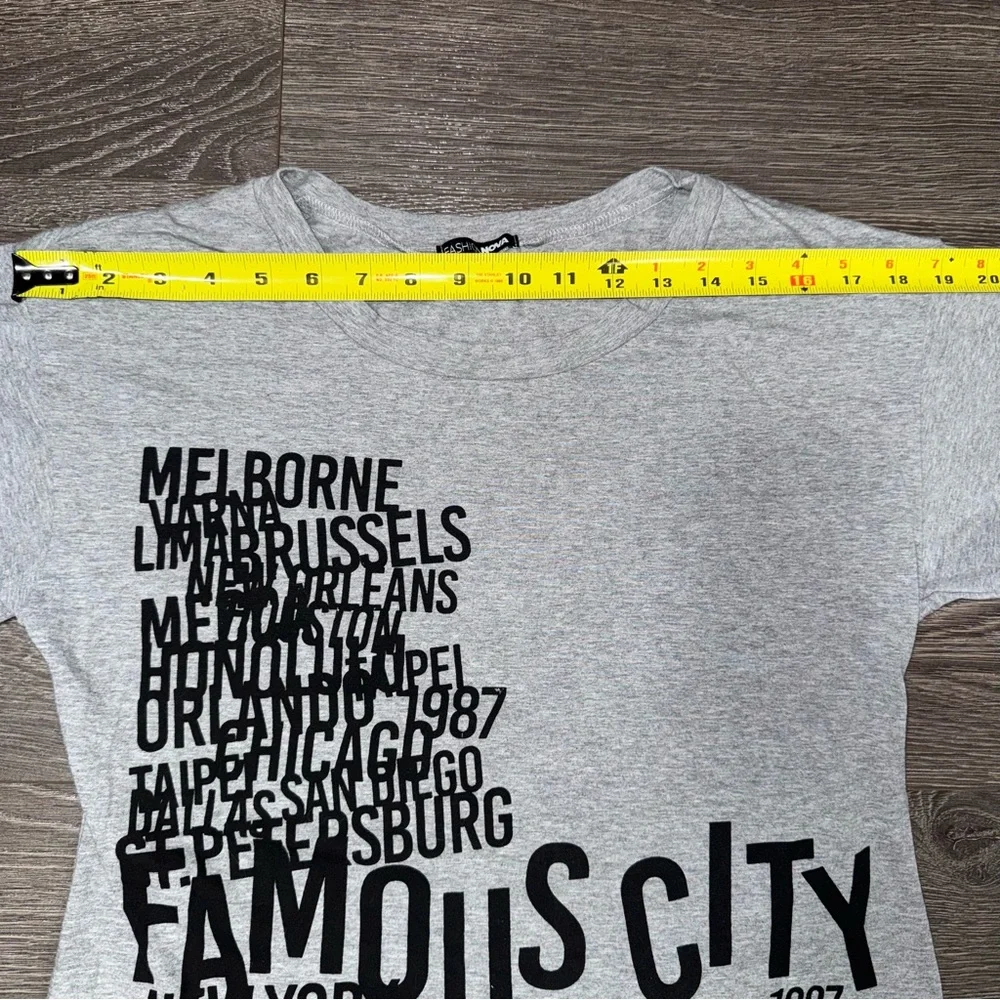 Fashion‎ Nova Women’s Gray FAMOUS CITY 1987 Maxi Dress Size Small - Picture 11 of 13